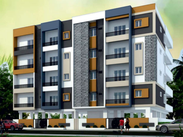 Spacious 3BHK flat near Garden City College – 1163 sq.ft luxury apartment exterior view