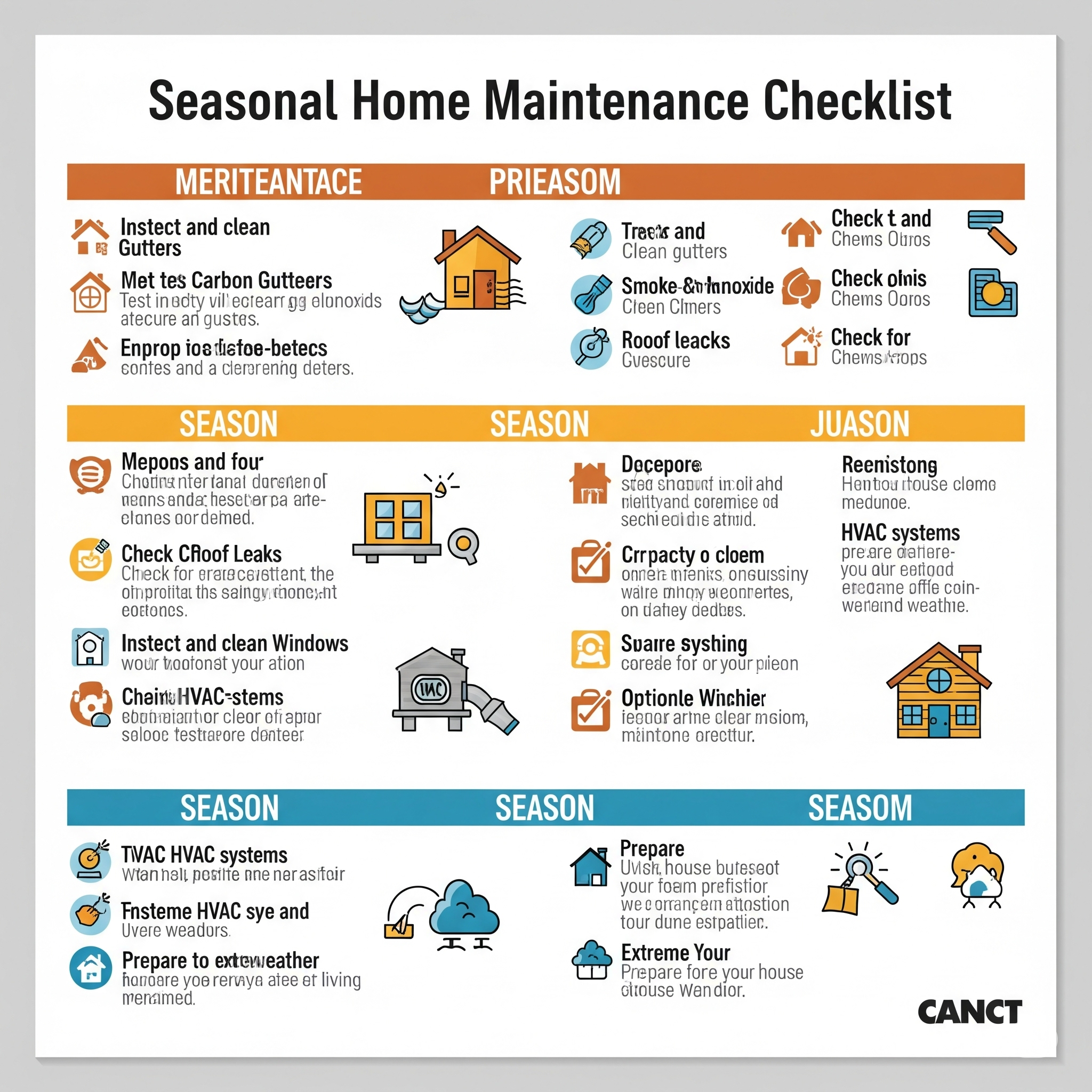 Seasonal Home Maintenance Checklist