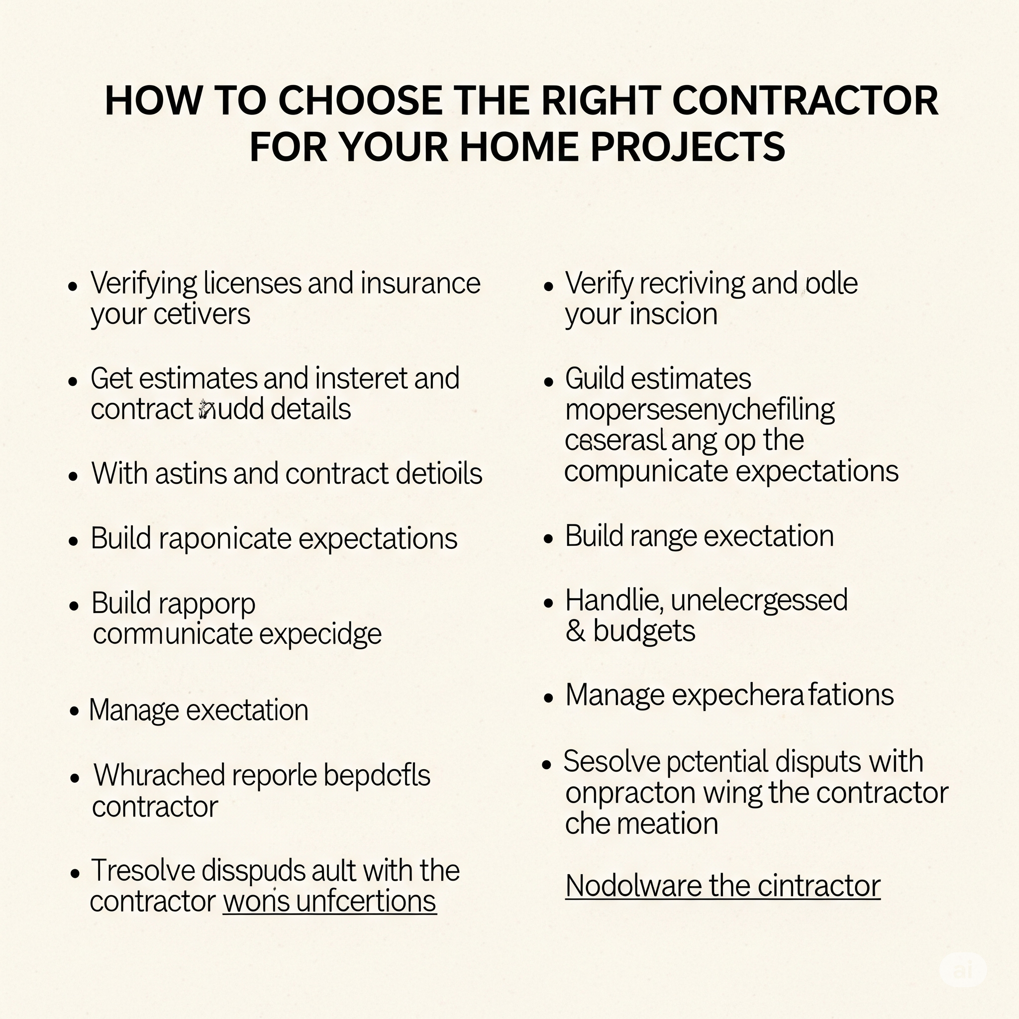 "Homeowner discussing renovation plans with a contractor to choose the right professional for a home project."