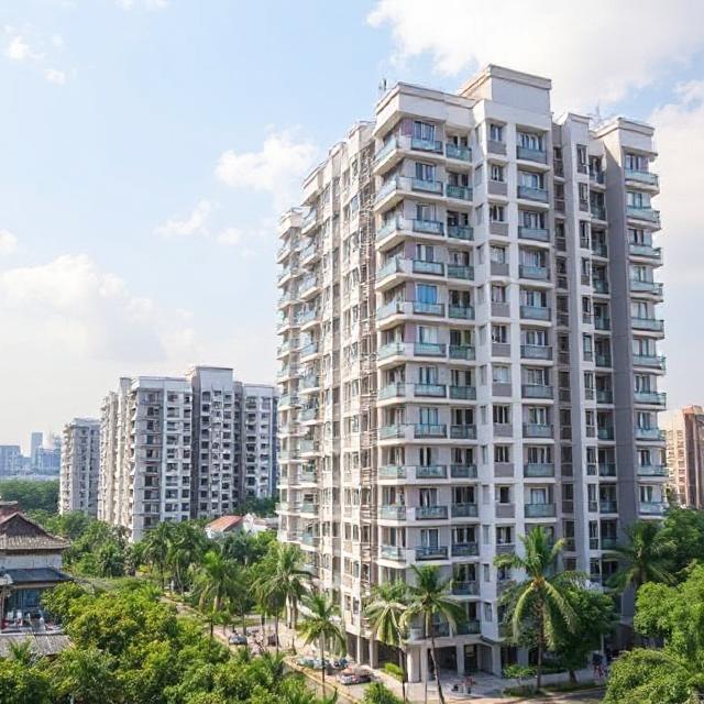 Flats for sale in Bangalore by Globes Properties – modern apartment exterior