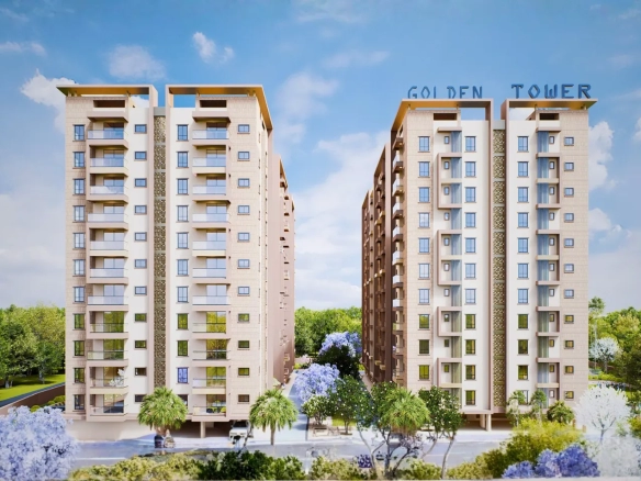 3bhk flats for sale in Yelahanka at SLV Golden Tower exterior view