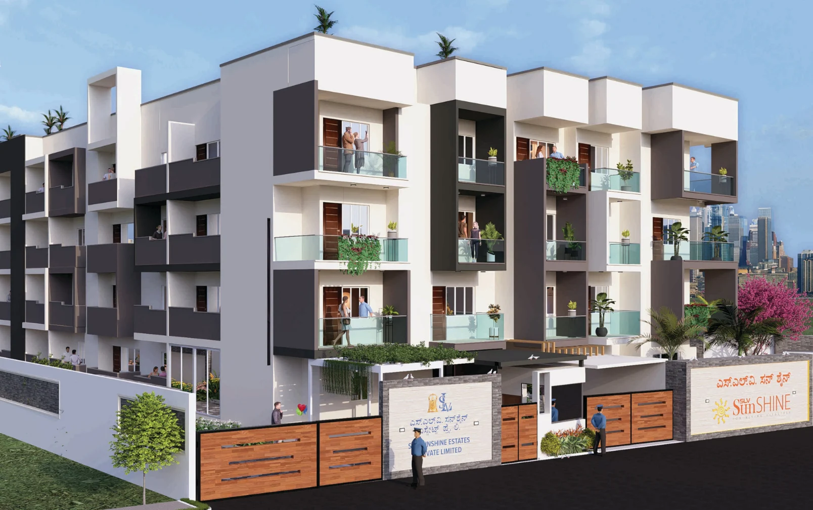 SLV Sunshine apartment in Jakkur with modern amenities - Exterior View