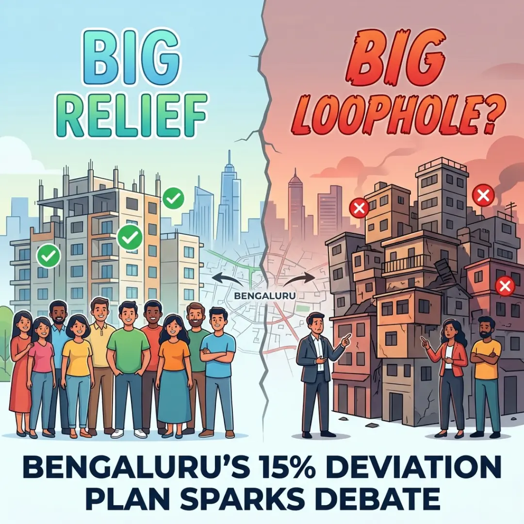 Property regularisation scheme in Bengaluru and 15 percent deviation rule impact on homebuyers