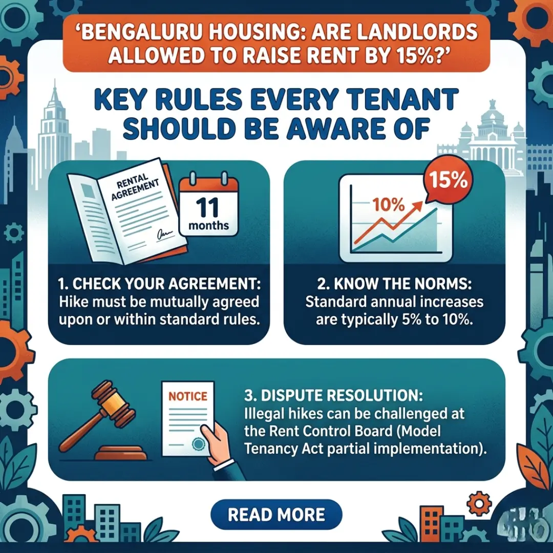 Bengaluru rent increase rules guide for tenants and landlords