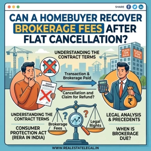 Can a Homebuyer Recover Brokerage Fees After Flat Cancellation?