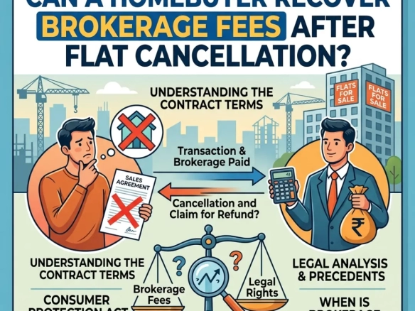 Brokerage fees refund rules for cancelled flat bookings at Elite Home K Narayanapura 2 and 3 BHK flats by Globes Properties