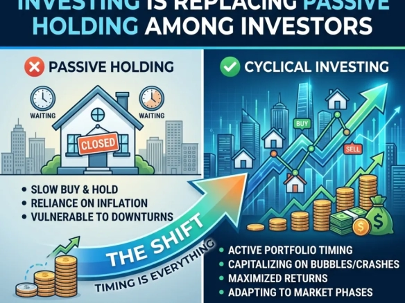Real estate investing strategies showing cyclical vs passive investing trends with SLV Sunshine Jakkur by Globes Properties