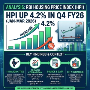 RBI Data Shows Housing Price Index Increased by 4.2% in Fourth Quarter of FY26