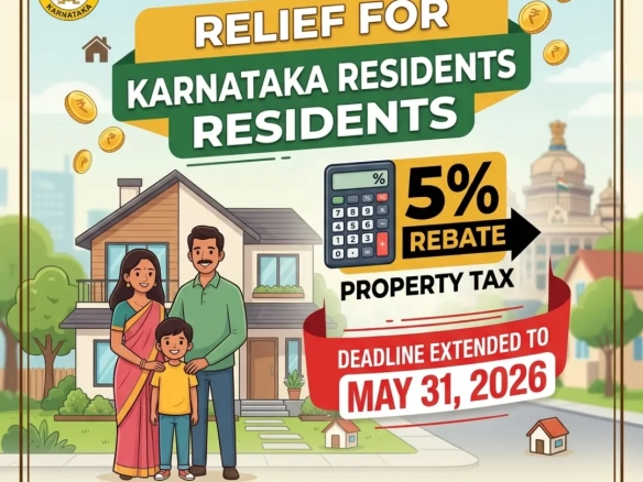 Karnataka government tax rebate benefit for homeowners in Bengaluru 2026