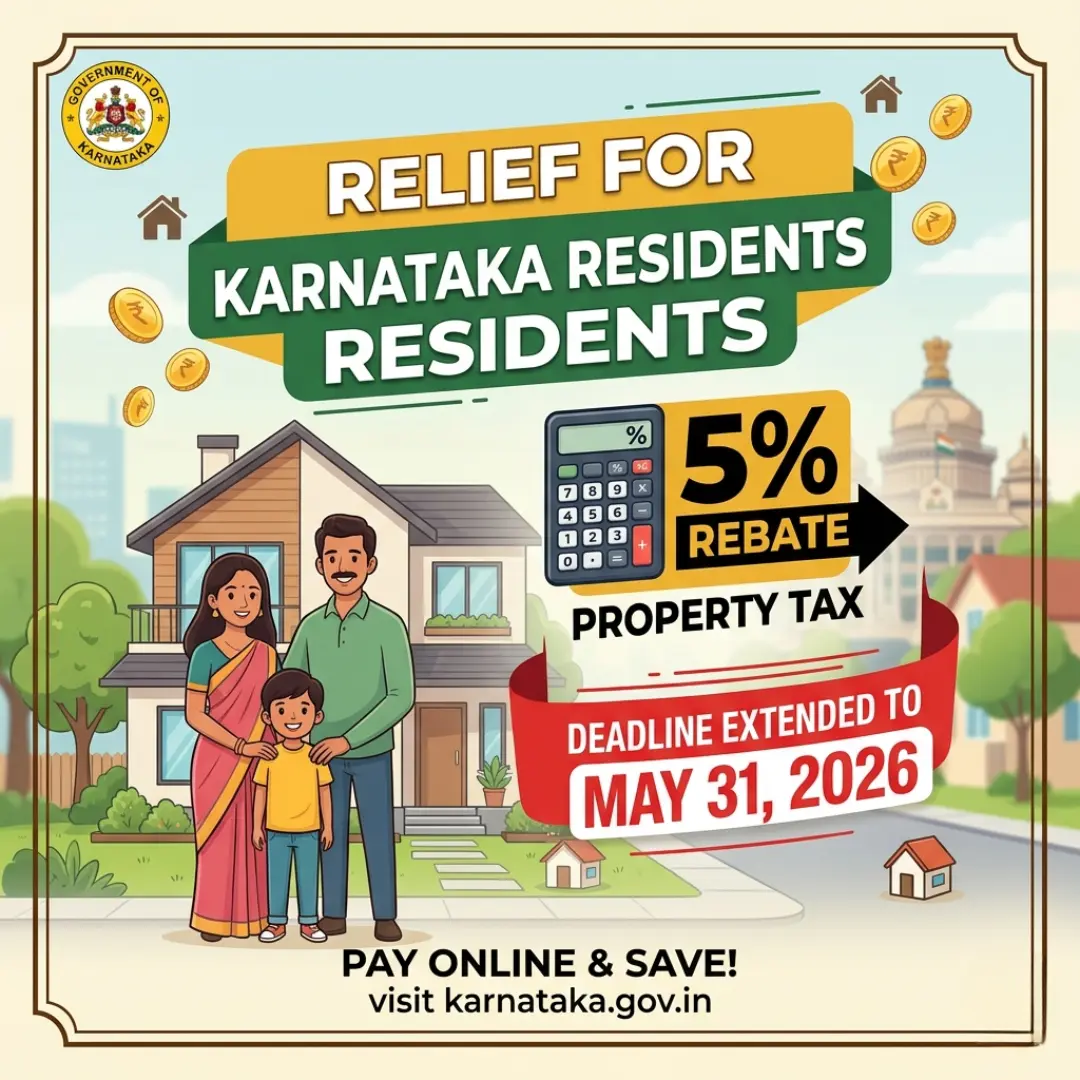 Karnataka government tax rebate benefit for homeowners in Bengaluru 2026