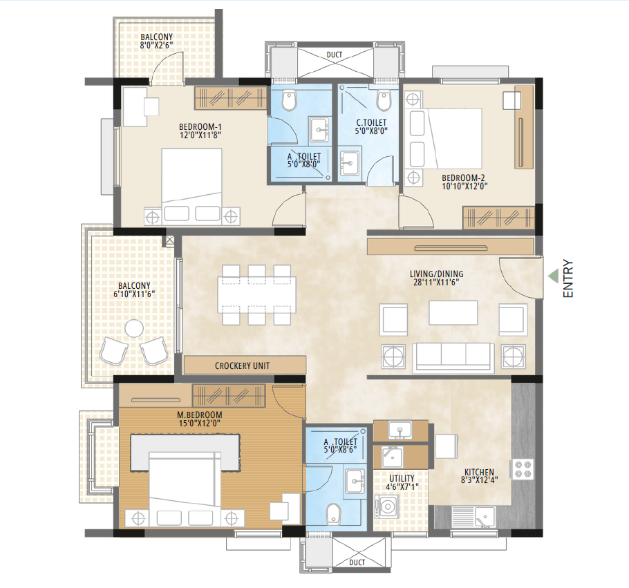 SB Urban Park Flat Layout Plan