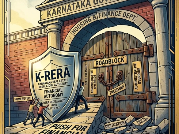 Real estate news in Karnataka about Karnataka RERA financial autonomy updates with Elite Homes flats by Globes Properties