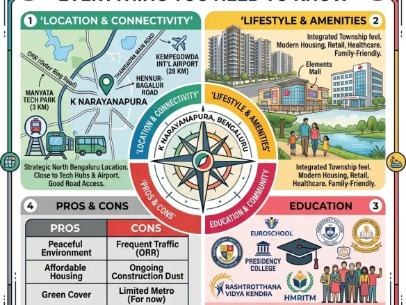 Living in K Narayanapura with Elite Homes premium apartments by Globes Properties