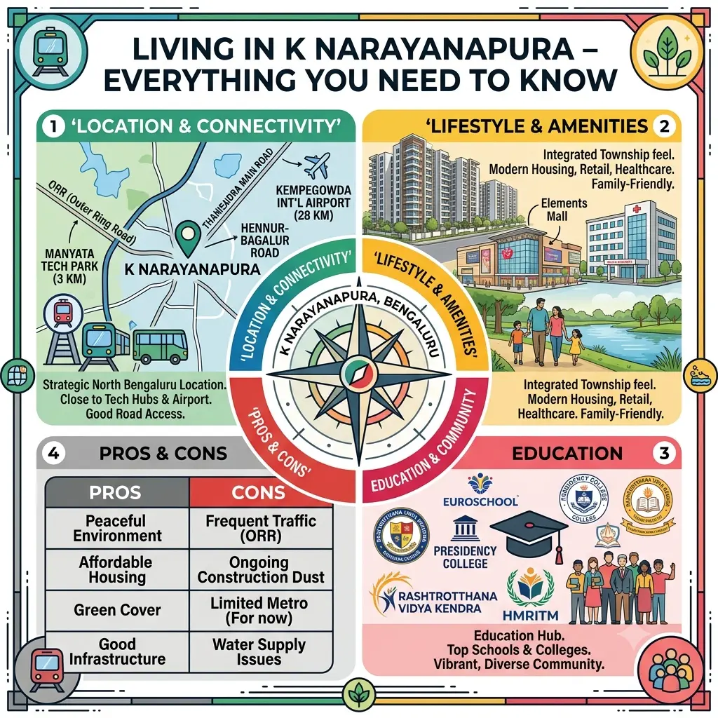 Living in K Narayanapura with Elite Homes premium apartments by Globes Properties