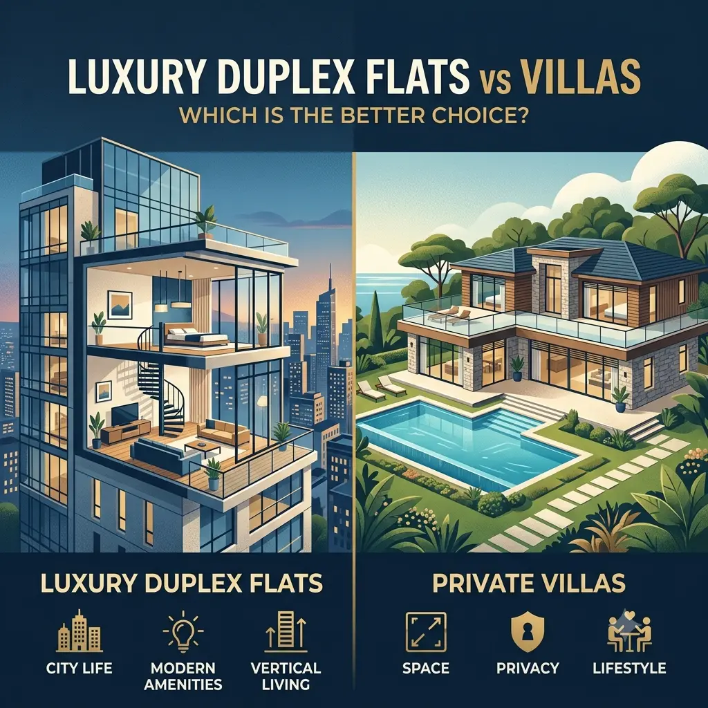 Duplex Flats vs Villas comparison at SB Urban Park Rachenahalli by Globes Properties