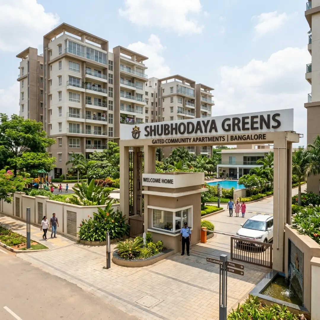 Modern gated community apartments in Bangalore at SB Urban Park, Rachenahalli by Globes Properties