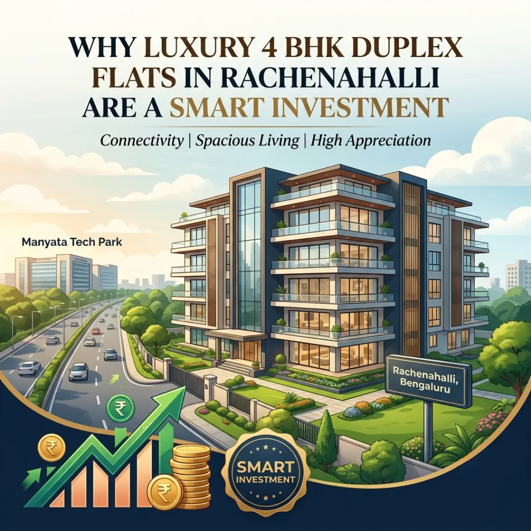 Luxury 4 BHK duplex flats for sale in Rachenahalli at SB Urban Park by Globes Properties