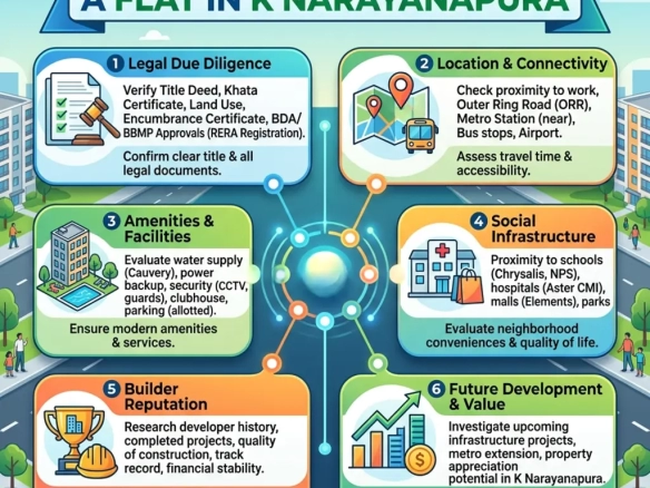 Checklist to buy flats in Bangalore featuring Elite Homes in K Narayanapura by Globes Properties