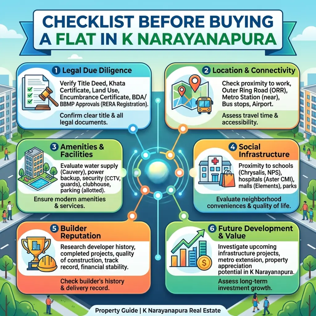 Checklist to buy flats in Bangalore featuring Elite Homes in K Narayanapura by Globes Properties