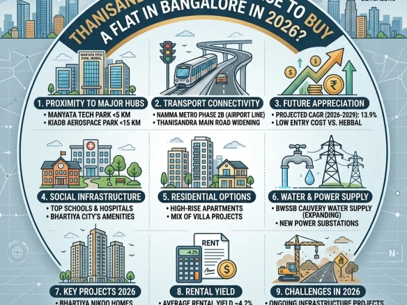 Flats for Sale in Thanisandra Bangalore - Globes Properties