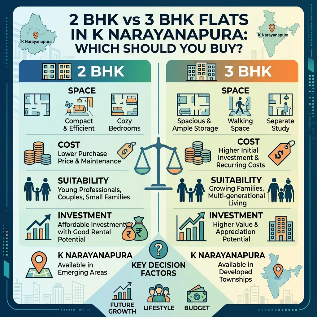 Residential apartments in K Narayanapura – 2 BHK and 3 BHK flats